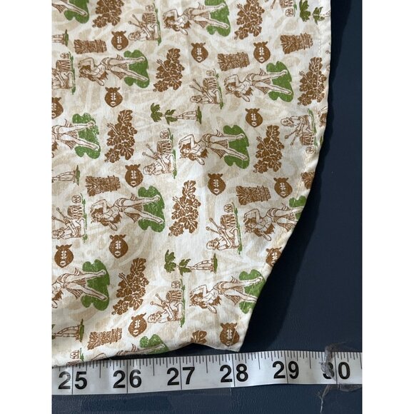 JACHS New York Mens Tiki Print Shirt XL Short Sleeve Button Up Tropical Resort - Picture 8 of 12